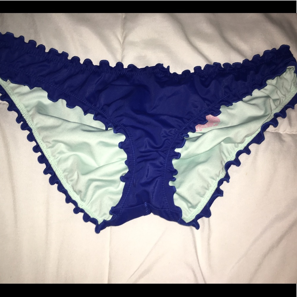 Blue Victoria secret bikini bottom